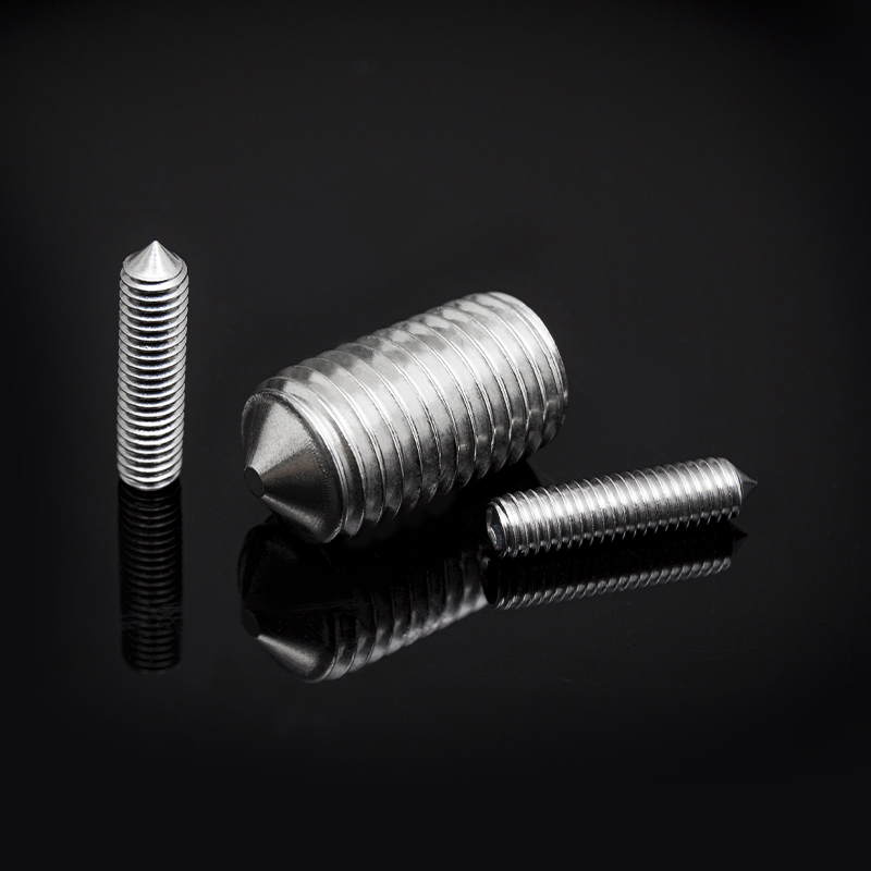 پیچ های ست سوکت شش گوش از جنس استنلس استیل DIN914 با نقطه مخروطی