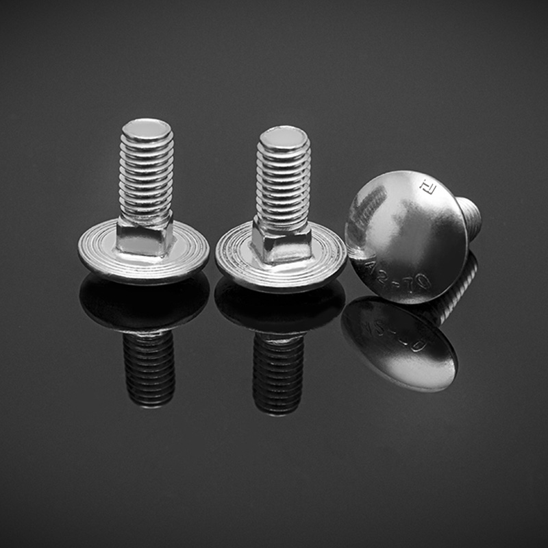 پیچ و مهره های گردن مربعی سر قارچ فولادی ضد زنگ DIN603