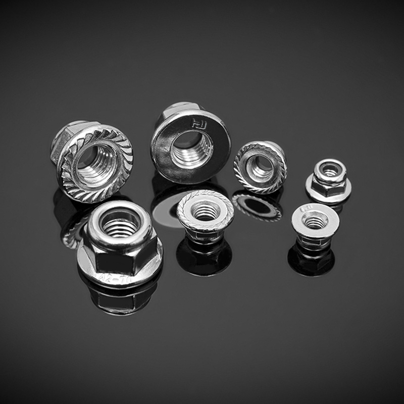 مهره قفل فلنجی غیر فلزی فولاد ضد زنگ DIN6927 مهره قفل فلنجی غیر فلزی فولاد ضد زنگ DIN6927